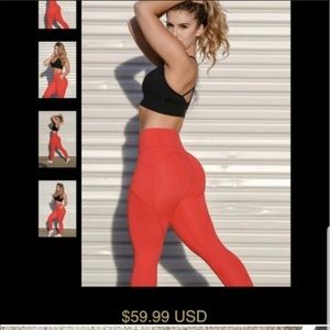 Til You Collapse Effortless Heart Booty Leggings